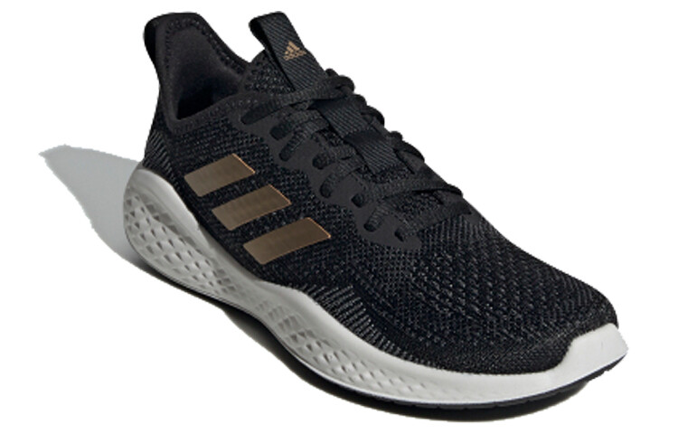 Кроссовки Fluidflow 1.0 Lifestyle женские с низким верхом, черные/золотые Adidas — фото 2