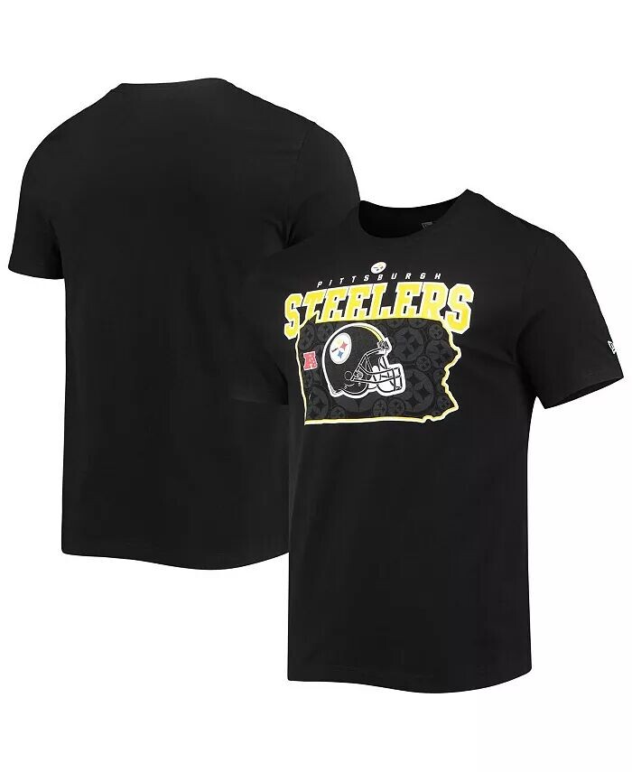 

Мужская черная футболка Pittsburgh Steelers Local Pack New Era