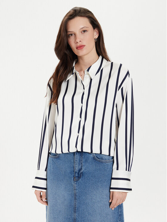 

Рубашка стандартного кроя Gina Tricot, экрю