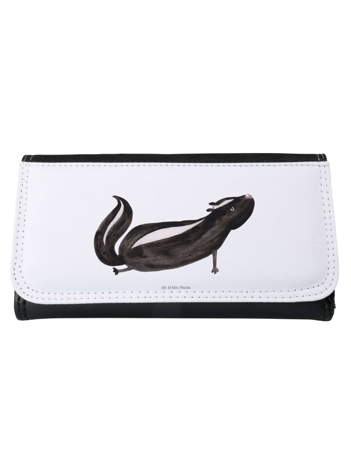 

Портмоне Mr & Mrs Panda Damen Stinktier Yoga ohne Spruch, белый