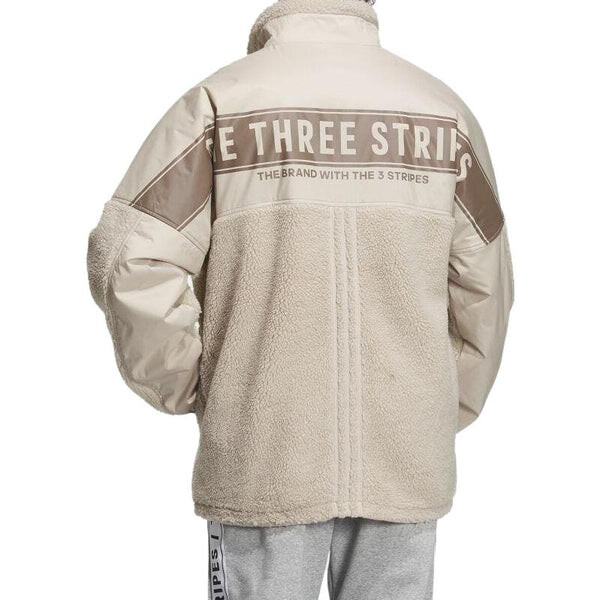 Куртка warding oversize boa полноразмерная молния куртка Adidas, белый — фото 3
