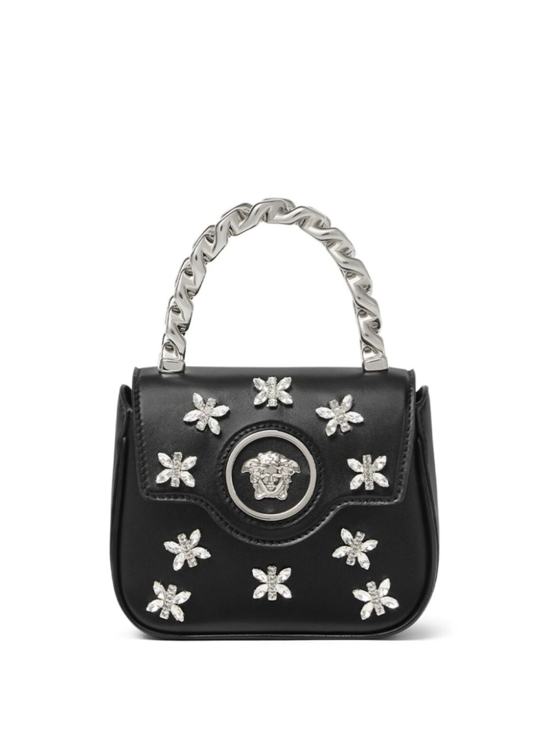 

Мини-сумка Versace Crystal La Medusa, черный