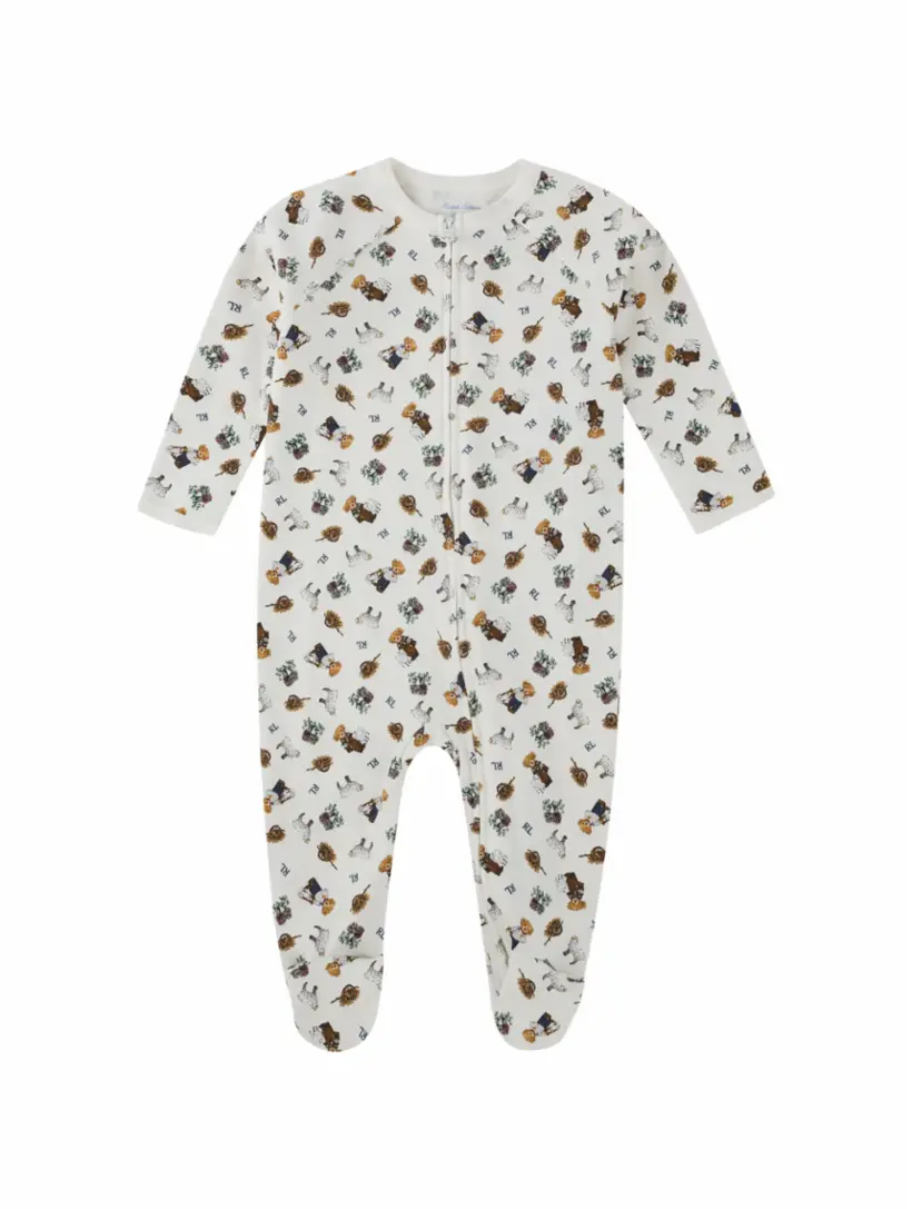 

Хлопковое боди Polo Bear Ralph Lauren, мультиколор