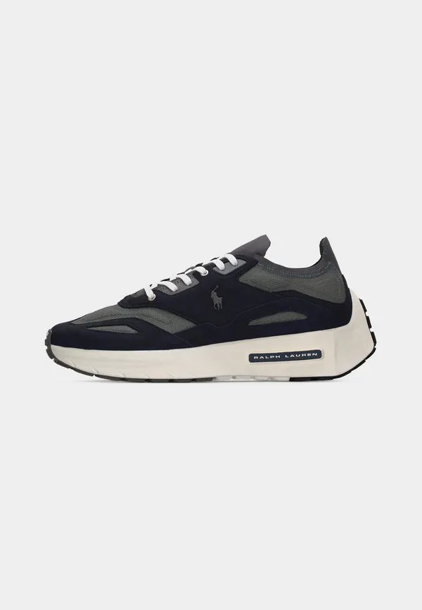 Кроссовки boerum на шнуровке Polo Ralph Lauren, Hunter Navy/Dark Metal