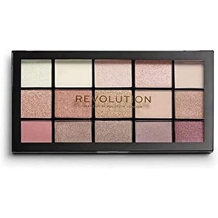 

Палитра теней для век Makeup Revolution Reloaded, высокопигментированная Iconic 3.0, 15 оттенков, матовая и мерцающая, 16,5G, Revolution Beauty