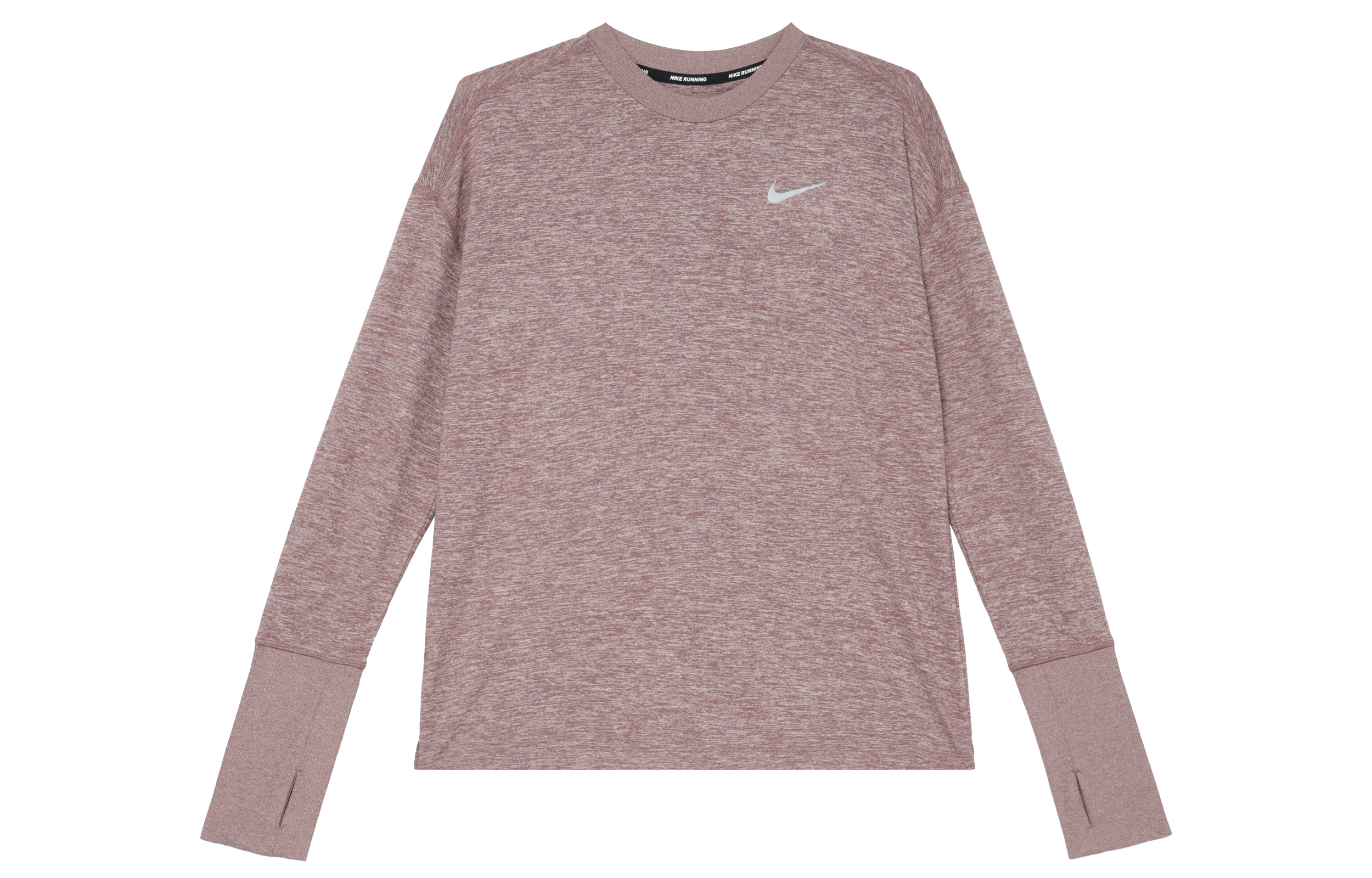 Nike Футболка с рукавом дроп-шелдер для женщин в розово-коричневом цвете — фото 3