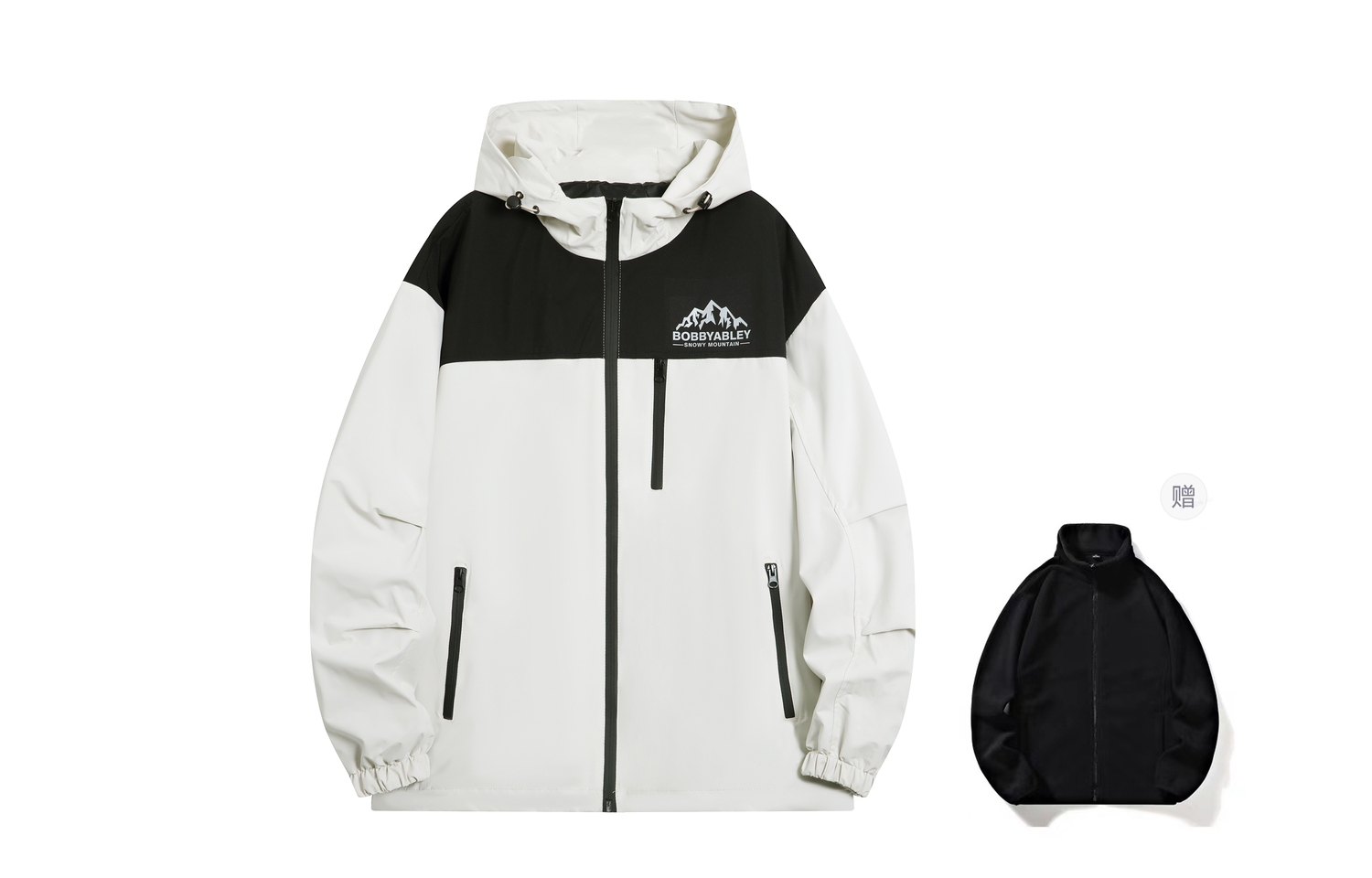

BOBBY ABLEY Ветровка унисекс, Ecru (Comes with Thickened and Fleece-Lined Liner)