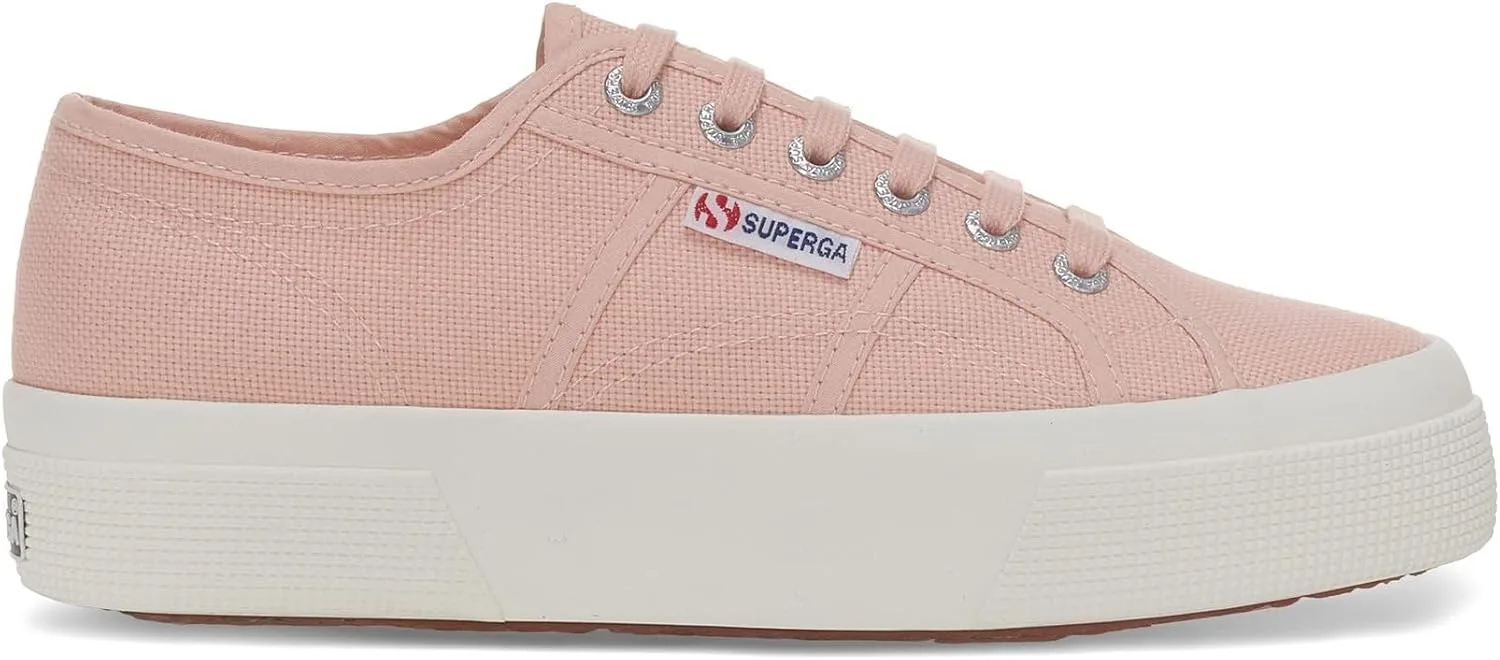 Унисекс кроссовки-оксфорды на платформе Superga 2740, розовый