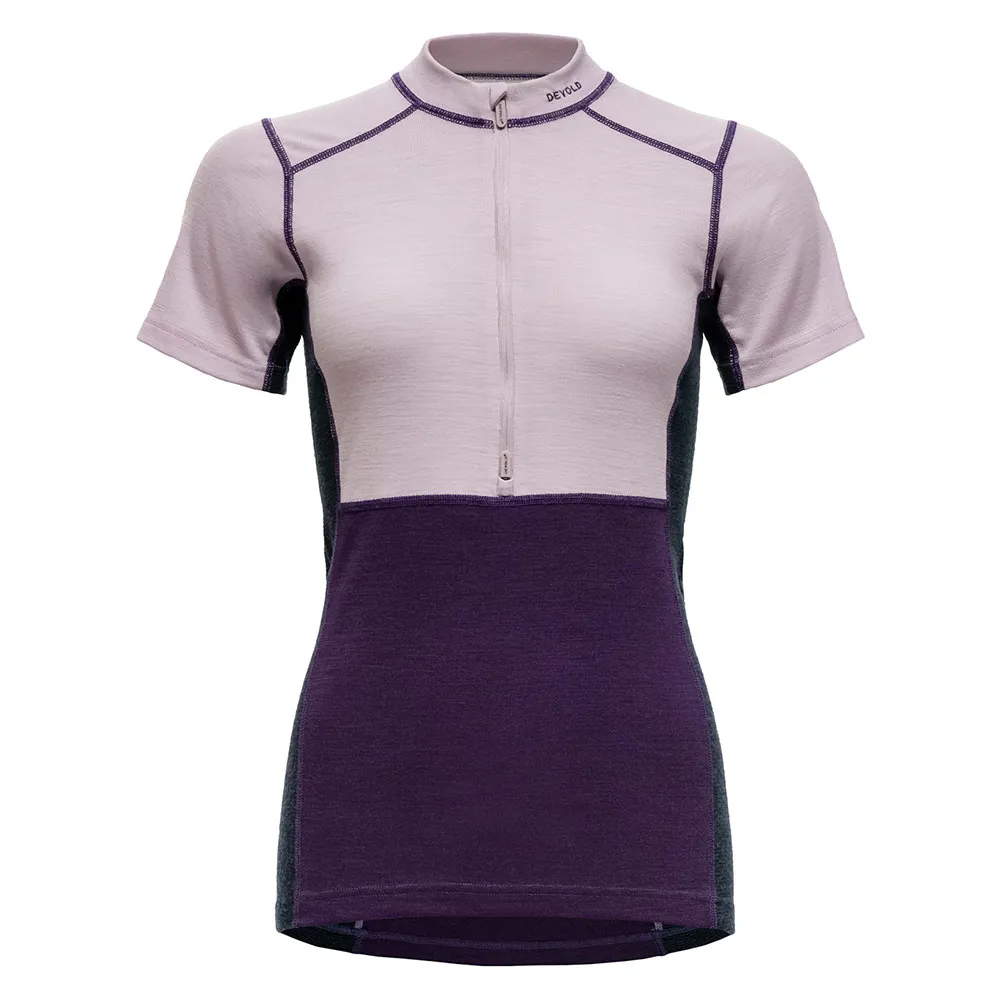 

Базовый слой DEVOLD OF NORWAY Lauparen Merino 190 short sleeve, фиолетовый