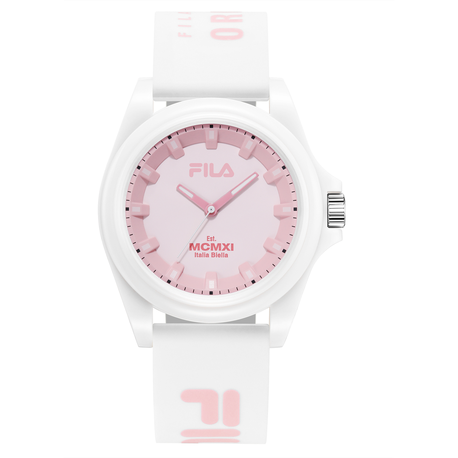 

FILA Часы DOPAMINE Wrist Watch Quartz Movement Silicone Strap Blue Dial Unisex, [Girly Pink]-6566-003