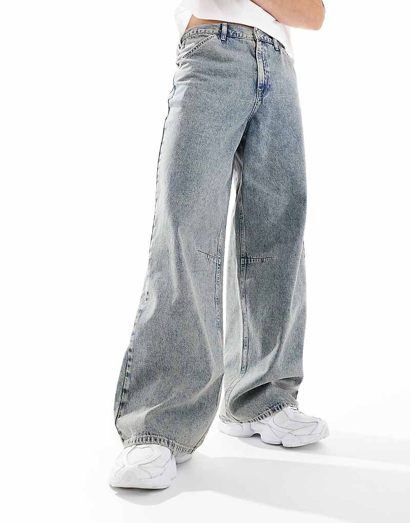 

ASOS DESIGN – зеленые супермешковатые джинсы