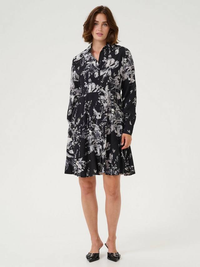 

Футлярное платье Kaisa с цветочным принтом KAFFE, Black/White