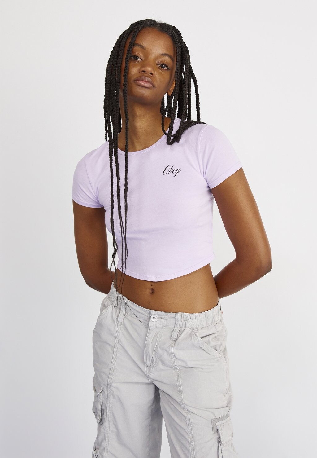 

Футболка с принтом GLOBAL STUDIOS Obey Clothing, цвет orchid petal