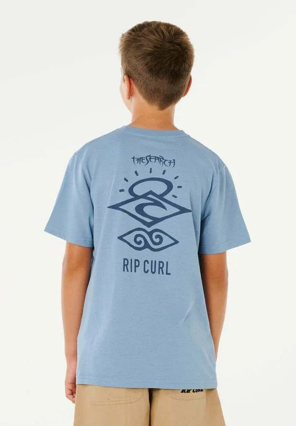 Поиск значок печать футболка Rip Curl, Faded Denim