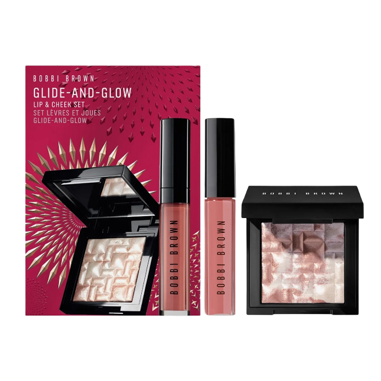 

Ограниченный выпуск рождественский набор хайлайтер для губ и тональная основа 2024 легко растушевывается 3г+5,6г BOBBI BROWN