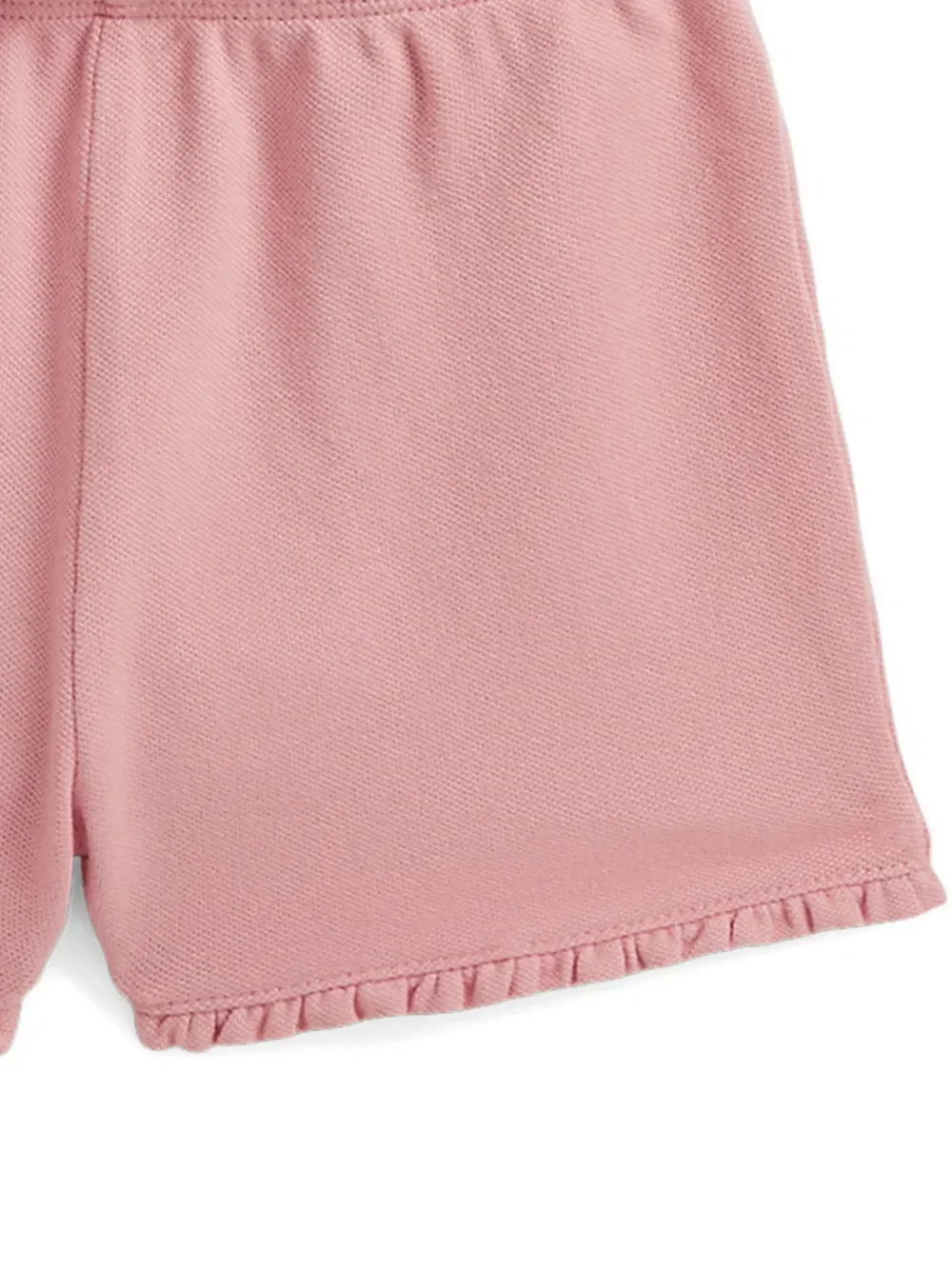 Комплект из футболки и шорт Polo Bear Polo Ralph Lauren Kids, розовый — фото 3