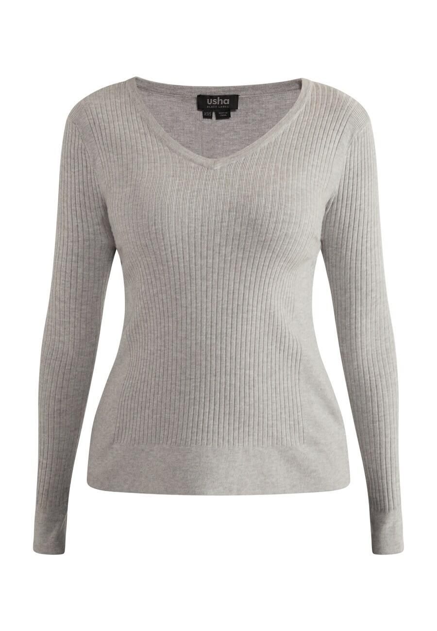 

Базовый свитер usha BLACK LABEL Sweater Nowles, серый