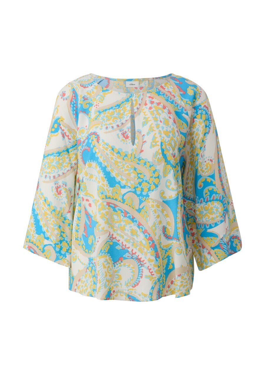 

Блузка с коротким рукавом s.Oliver BLACK LABEL Blouse, разноцветный