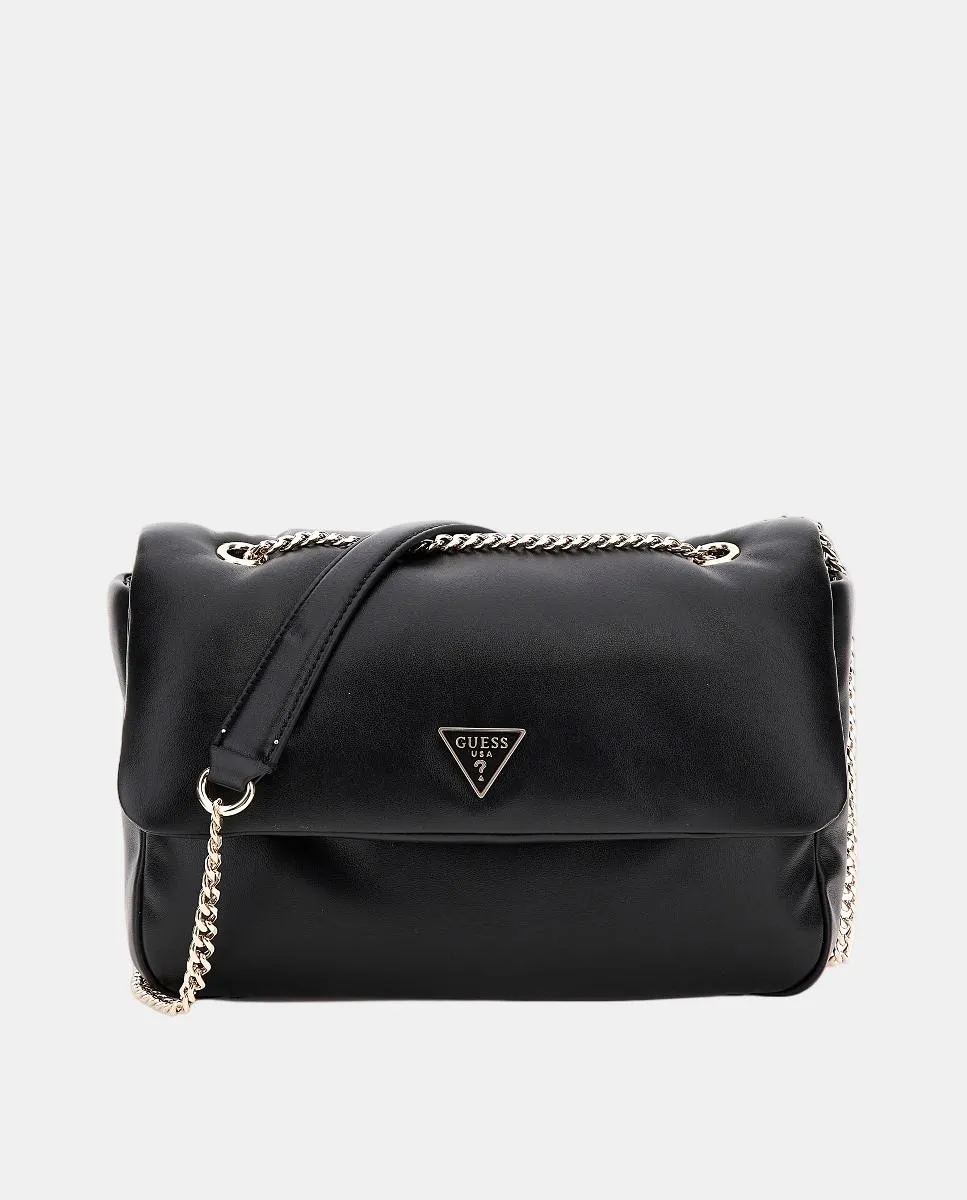 

Сумка через плечо с клапаном и магнитной застёжкой Guess, черный