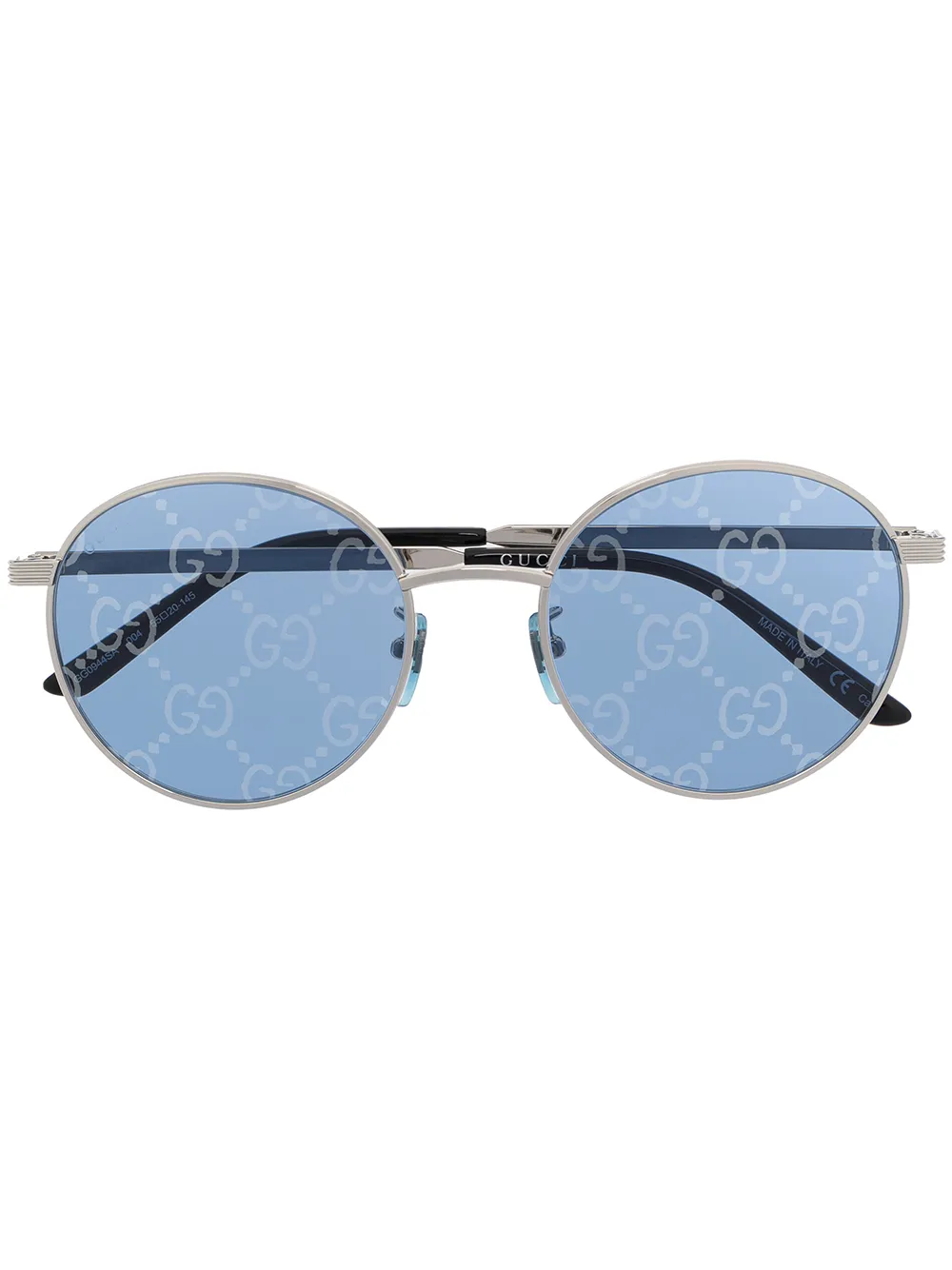 

Солнцезащитные очки с логотипом GG Gucci Eyewear, серебряный