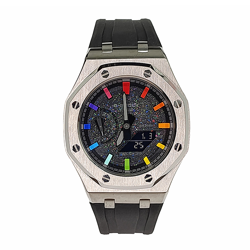 

Мужские часы CASIO Liquid Crystal/Analog Dual Display Series 44 мм черные