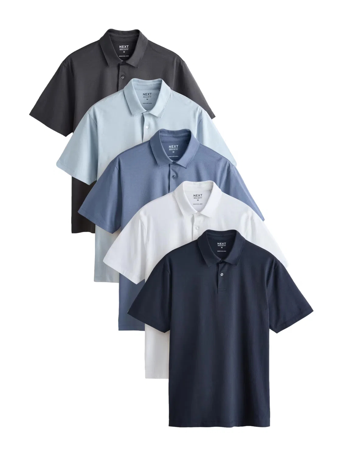 Рубашка Next, Marine Blue/Opal/Light Blue/Dark Blue/White