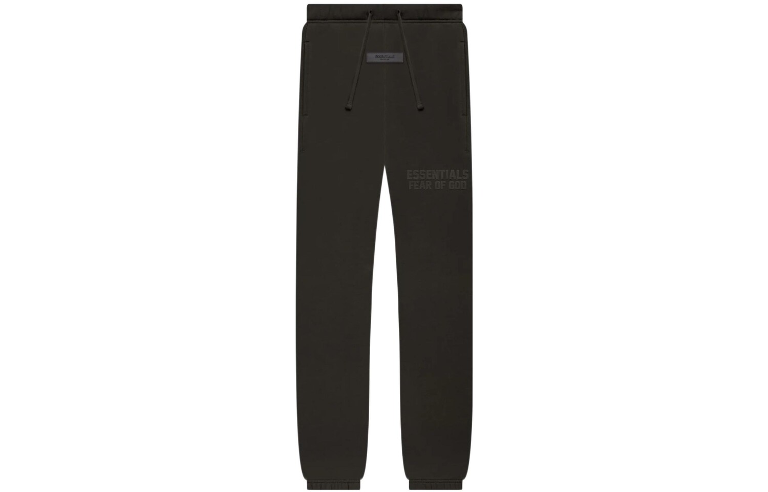 Детские трикотажные спортивные штаны Fear Of God Essentials, серый/черный