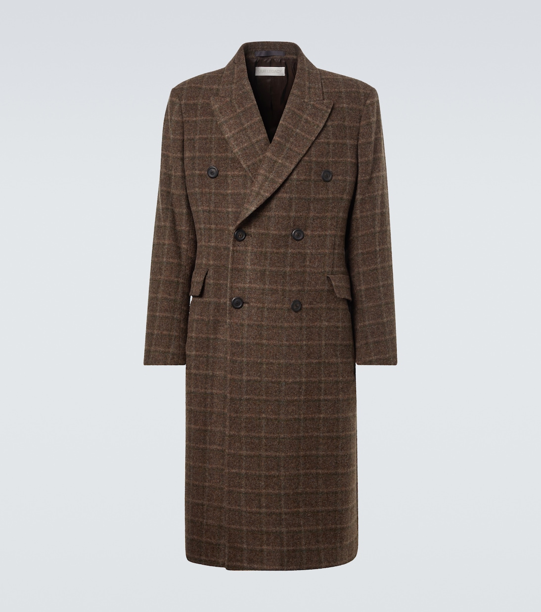 

Пальто из чистой шерсти в клетку Whale Our Legacy, Dorf Check Boiled Alp Wool