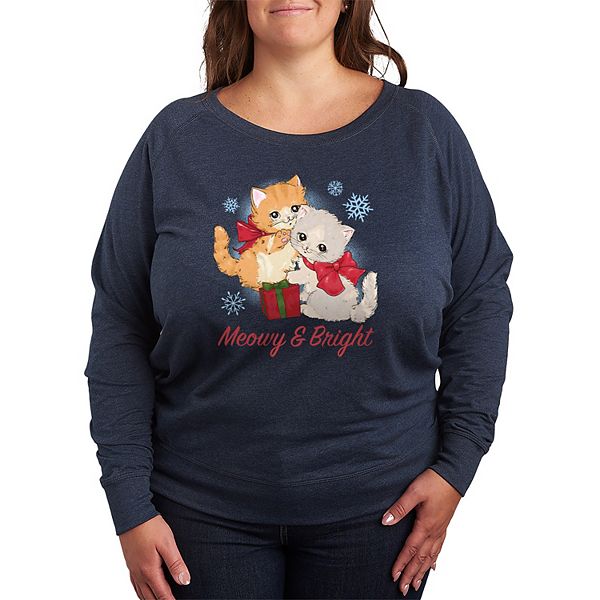 

Футболка с длинным рукавом Meowy & Bright French Terry с новогодним принтом Plus Size Licensed Character, Heather Indigo, Фиолетовый, Футболка с длинным рукавом Meowy & Bright French Terry с новогодним принтом Plus Size Licensed Character, Heather Indigo