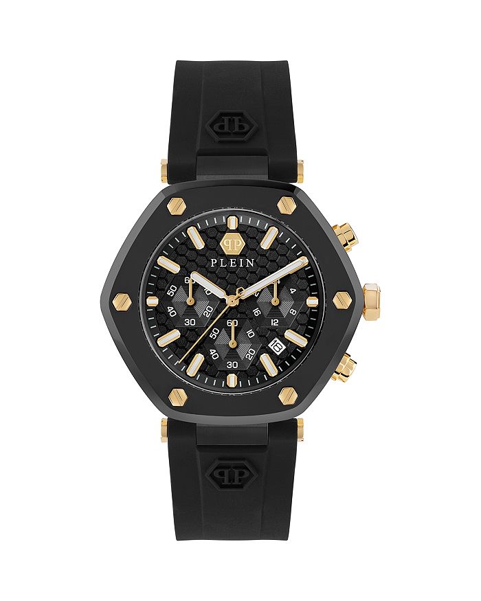 

Часы The Hexagon Chrono, 42mm PHILIPP PLEIN, черный