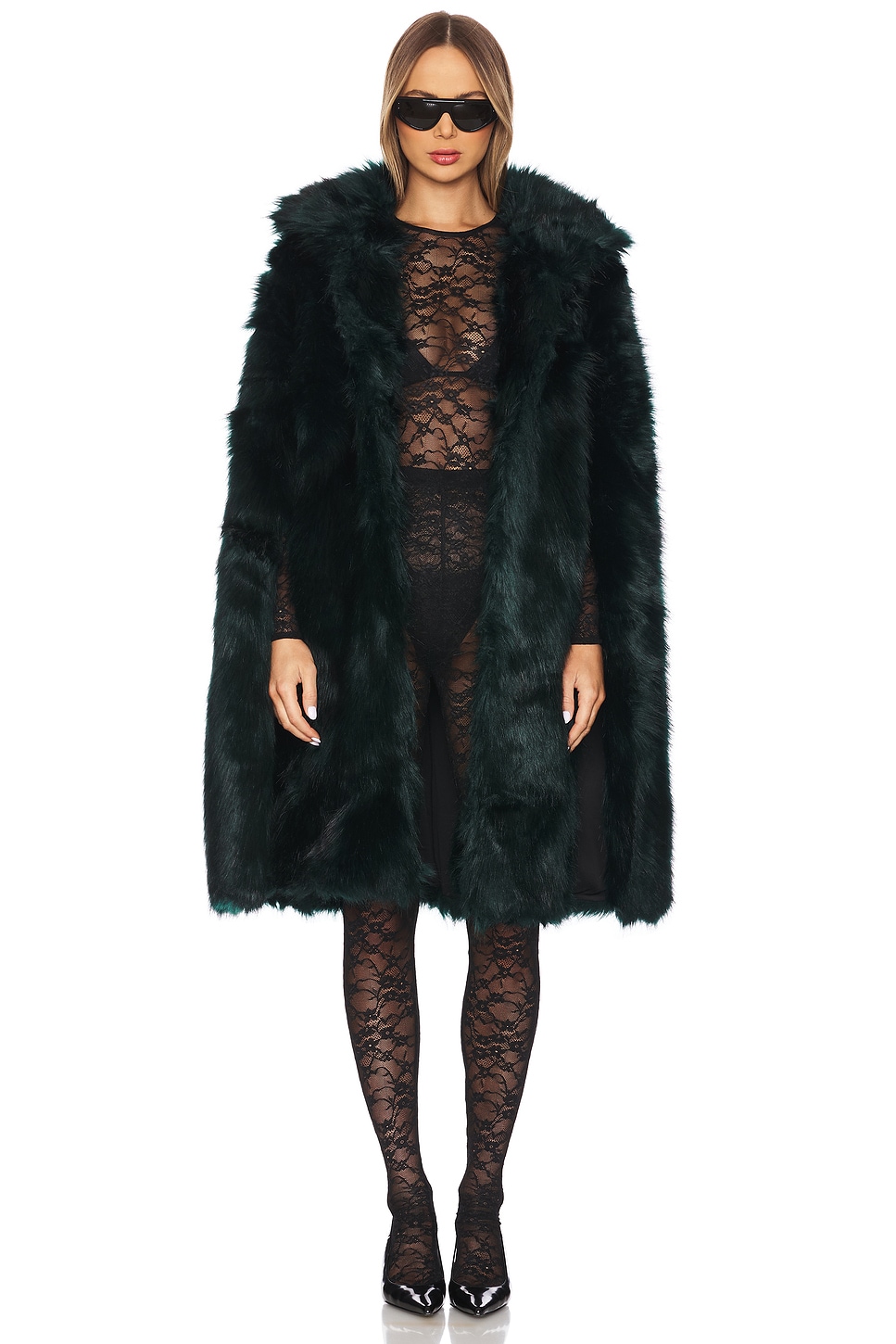 

Искусственное меховое пальто naomi Adrienne Landau, цвет bear grass