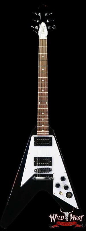 

Электрогитара Gibson Custom Shop Artist Collection Kirk Hammett 1979 Flying V Murphy Lab Aged Ebony