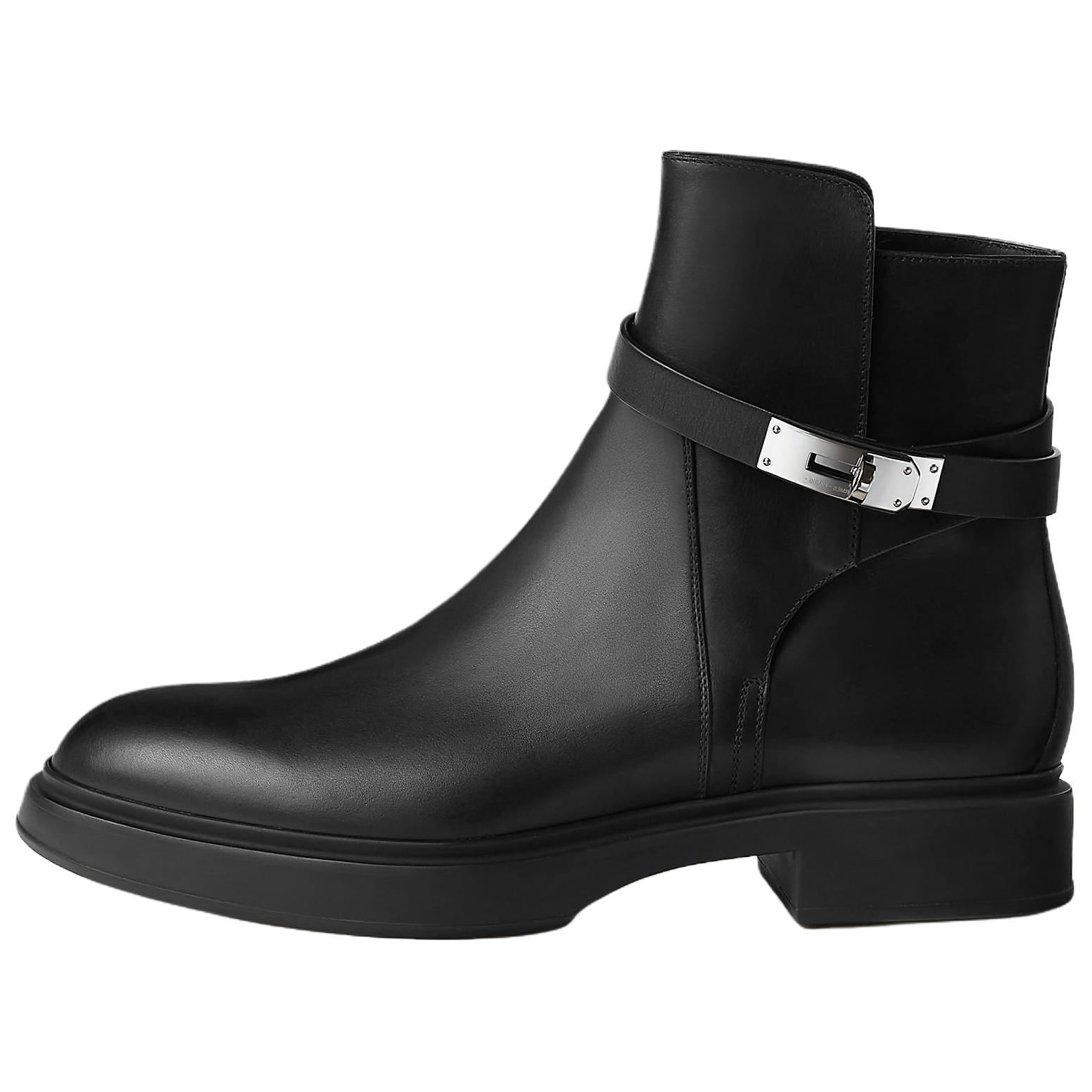 

HERMES Ботильоны Veo 3,4 см, мужские, черные