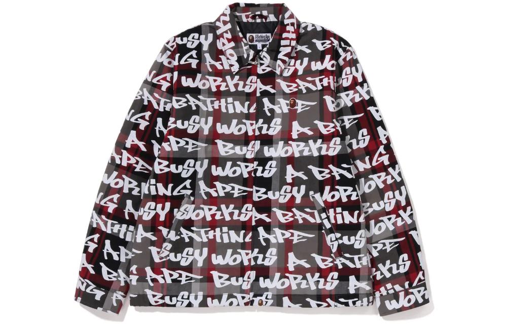 

BAPE One Point Bape Куртка на молнии с принтом граффити A Bathing Ape, синий