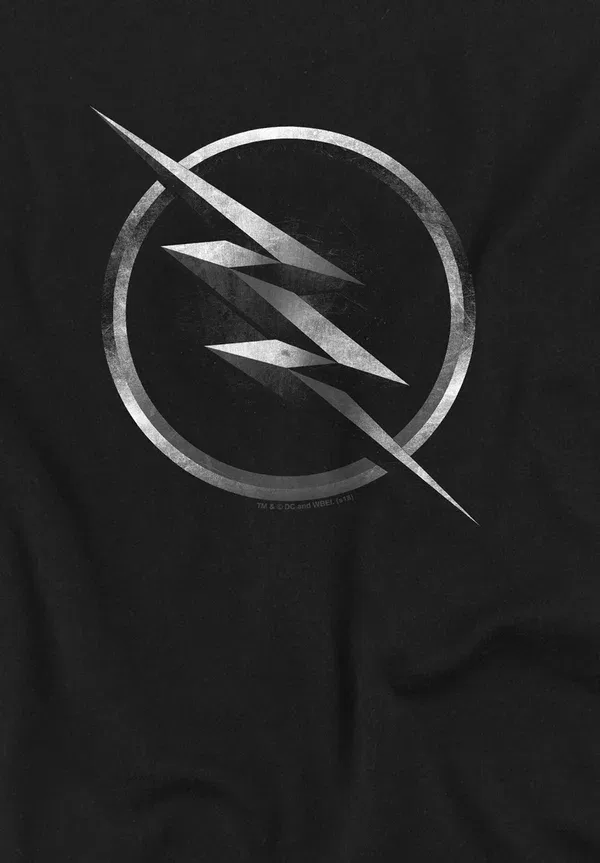Футболка Cotton Soul Flash Zoom Logo Print, черный — фото 3