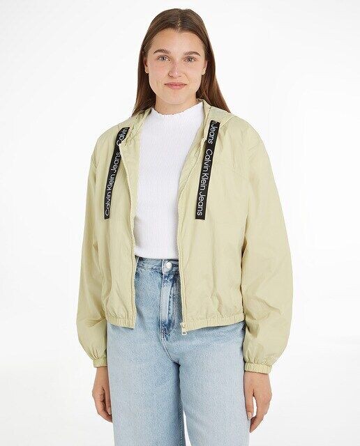 

Женская ветровка свободного кроя из жатого нейлона Calvin Klein Jeans, светло-зеленый