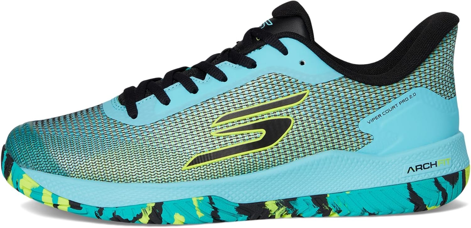 Кроссовки Skechers для мужчин Pickleball Viper Court Pro 2.0, Aqua/Mint — фото 4