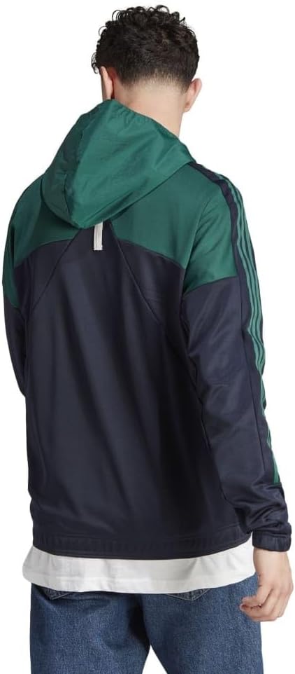 Мужская толстовка Adidas IKX18, худи Tiro, зеленый — фото 2