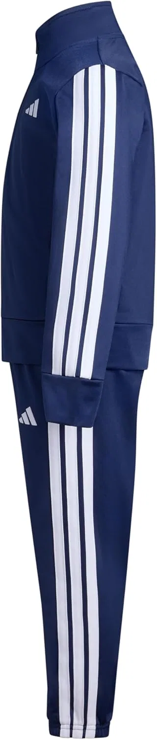Детский спортивный костюм adidas, куртка и брюки, 2 предмета, Dk Blue — фото 3