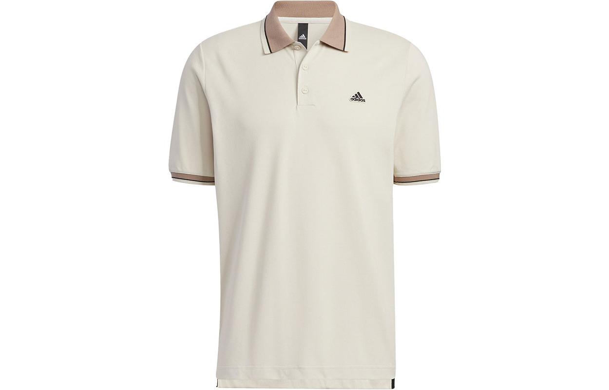 

Футболка поло мужская абрикосовая Adidas