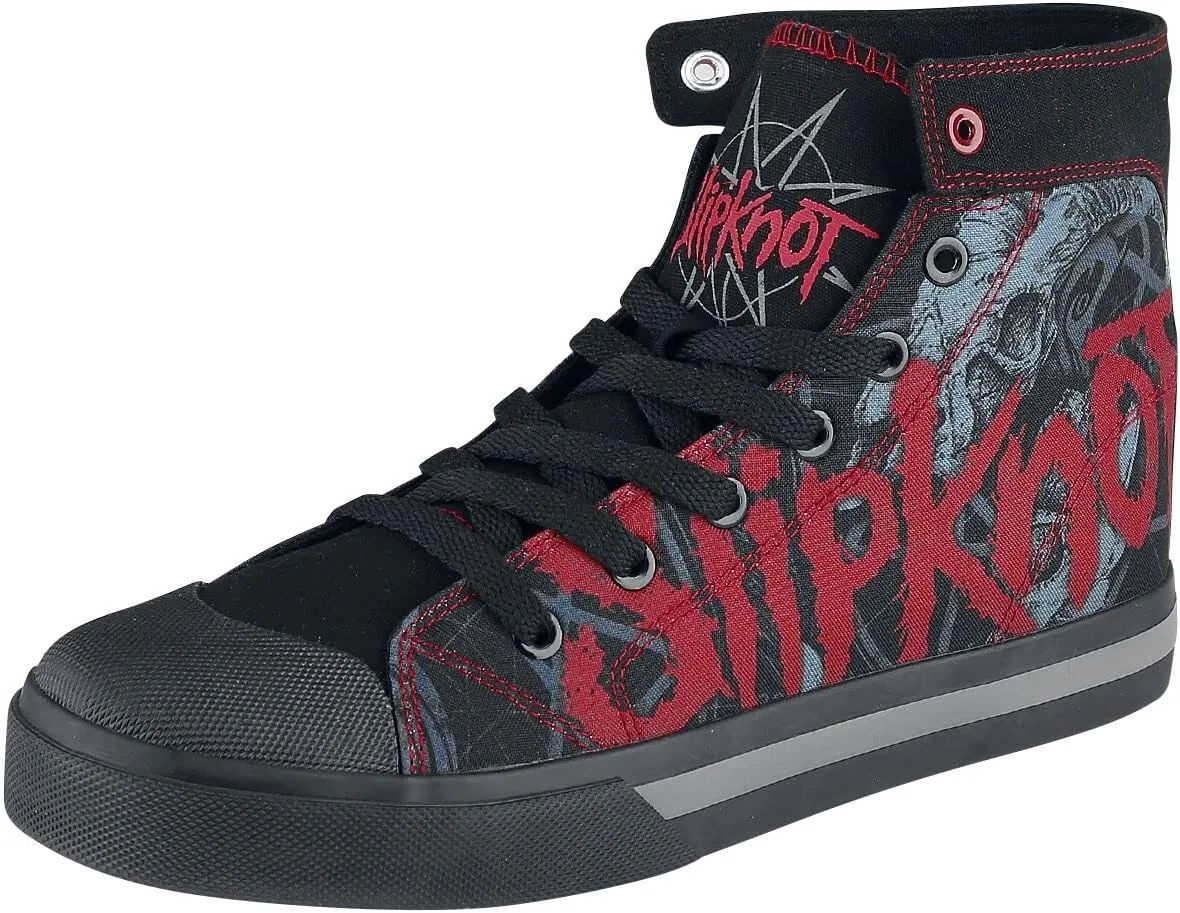 Кроссовки Slipknot EMP Signature Collection унисекс, высокие, разноцветные, с символикой группы