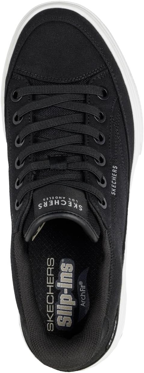 Мужские кроссовки Skechers Arch Fit Arcade - See Ya There без шнурков, черный — фото 3