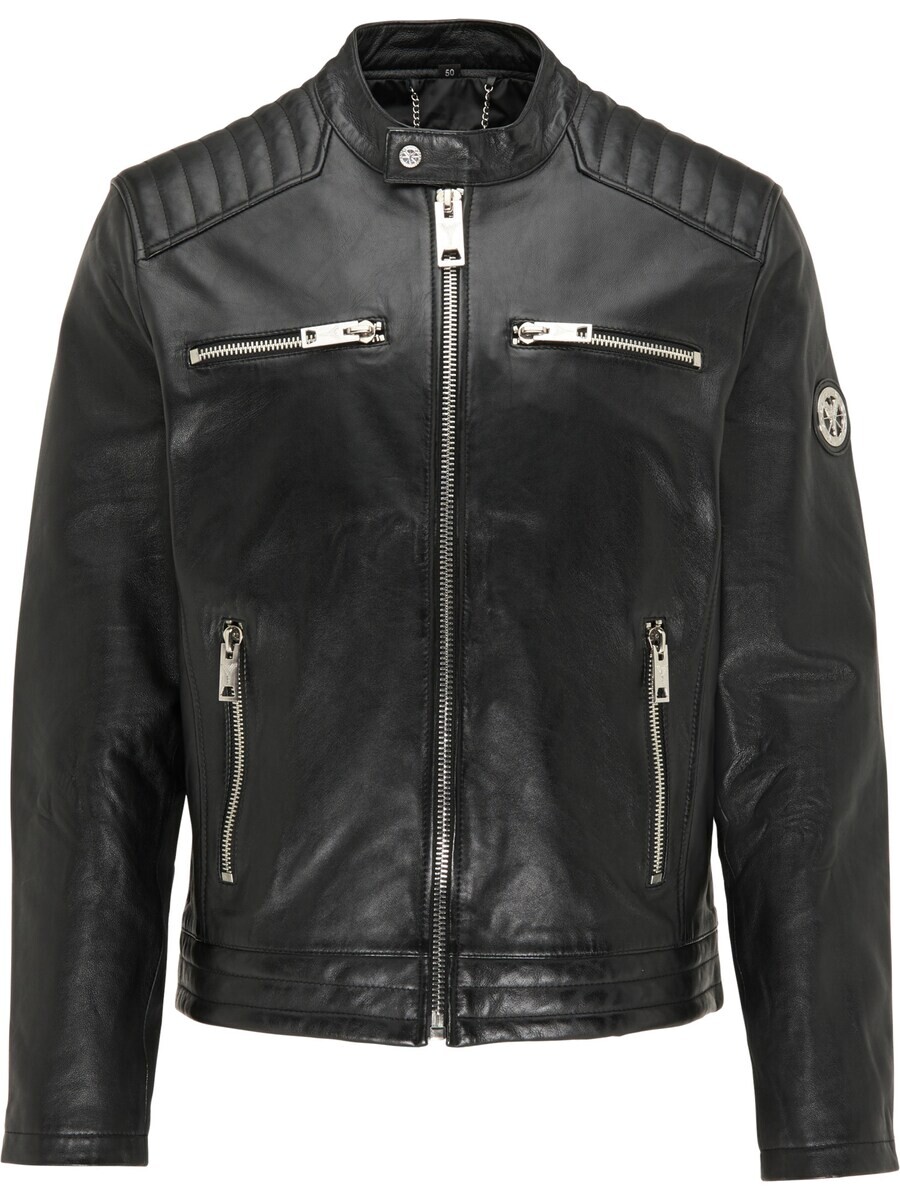 

Кожаная куртка Carlo Colucci Between-Season Jacket Cofini, черный