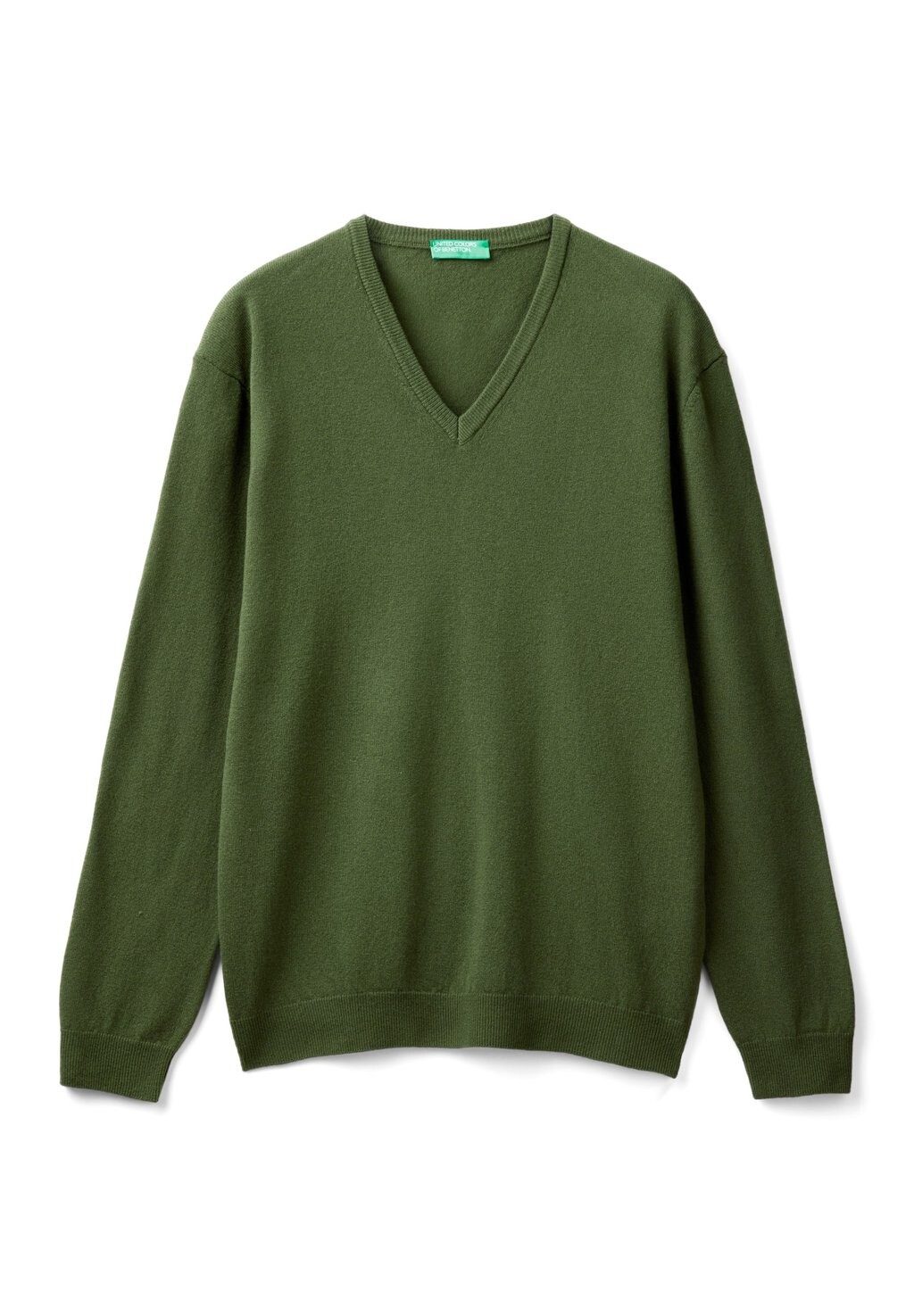

Джемпер V-NECK United Colors of Benetton, зеленый