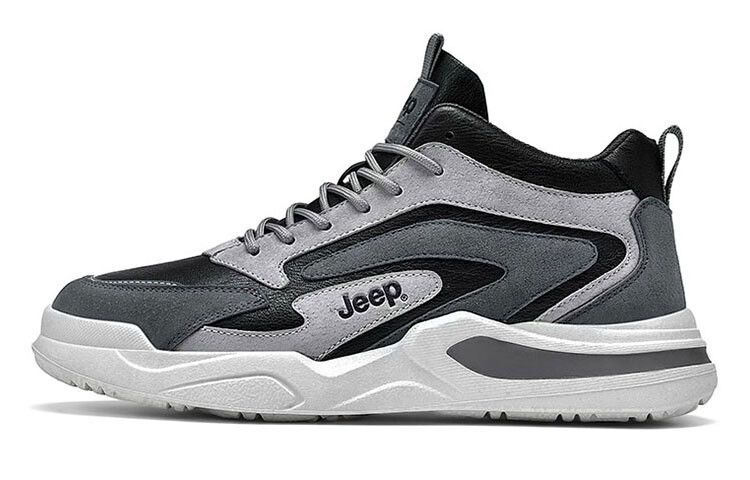 

Кроссовки Jeep Lifestyle Shoes Men Mid-top Dark Gray, черный/серый