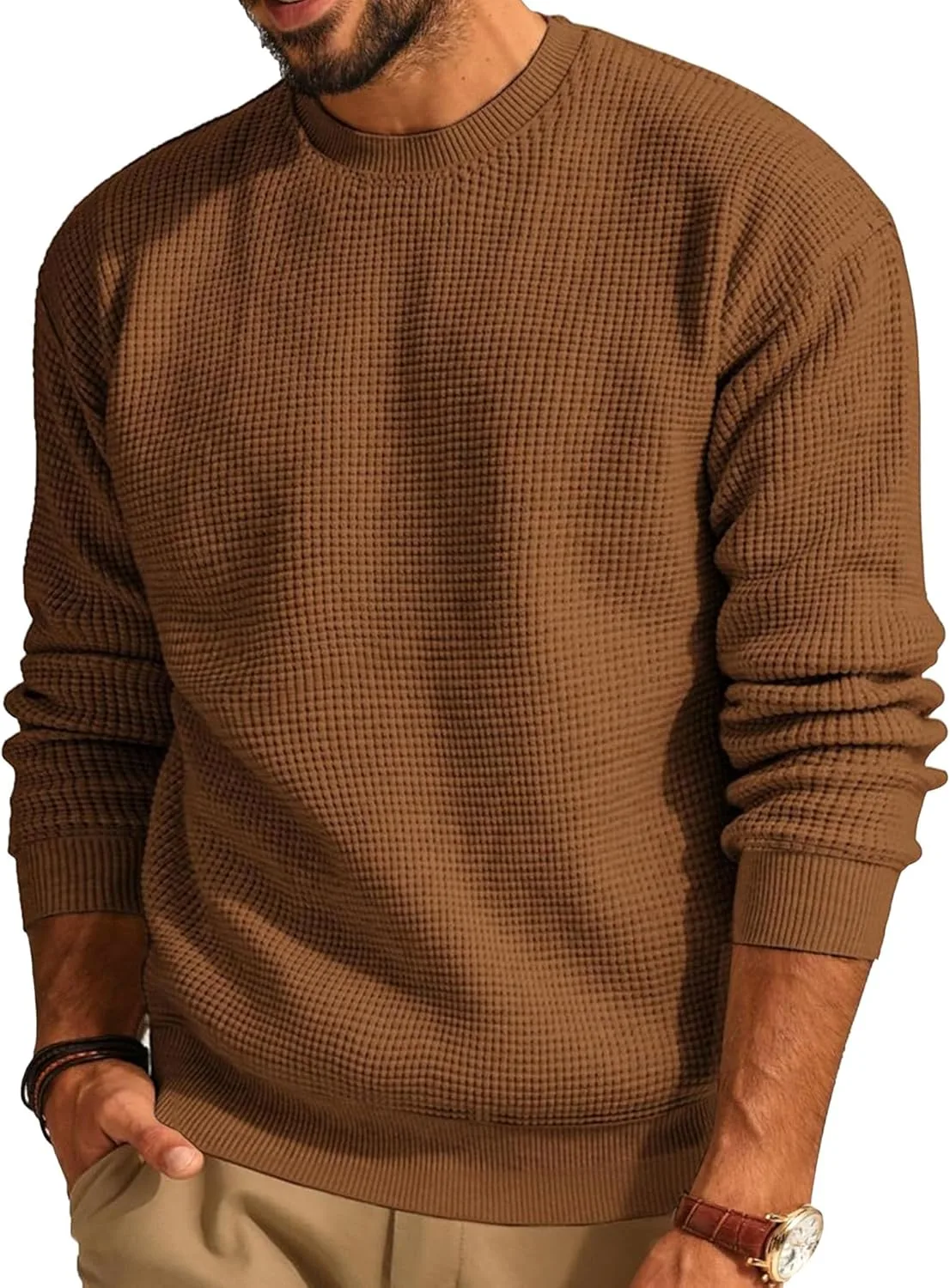 

Мужской повседневный свитер Slim Fit с круглым вырезом Maiyifu-GJ