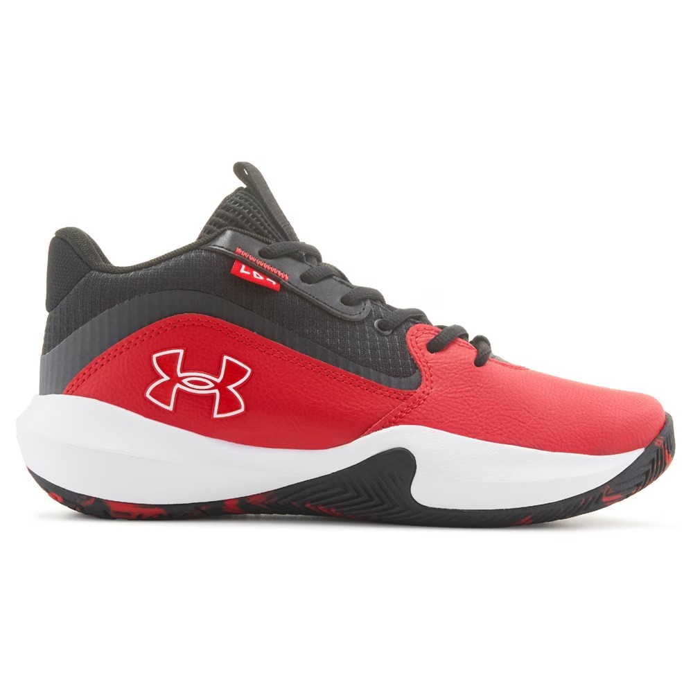 Баскетбольные кроссовки Lockdown 7 для больших детей Under Armour, красный — фото 3