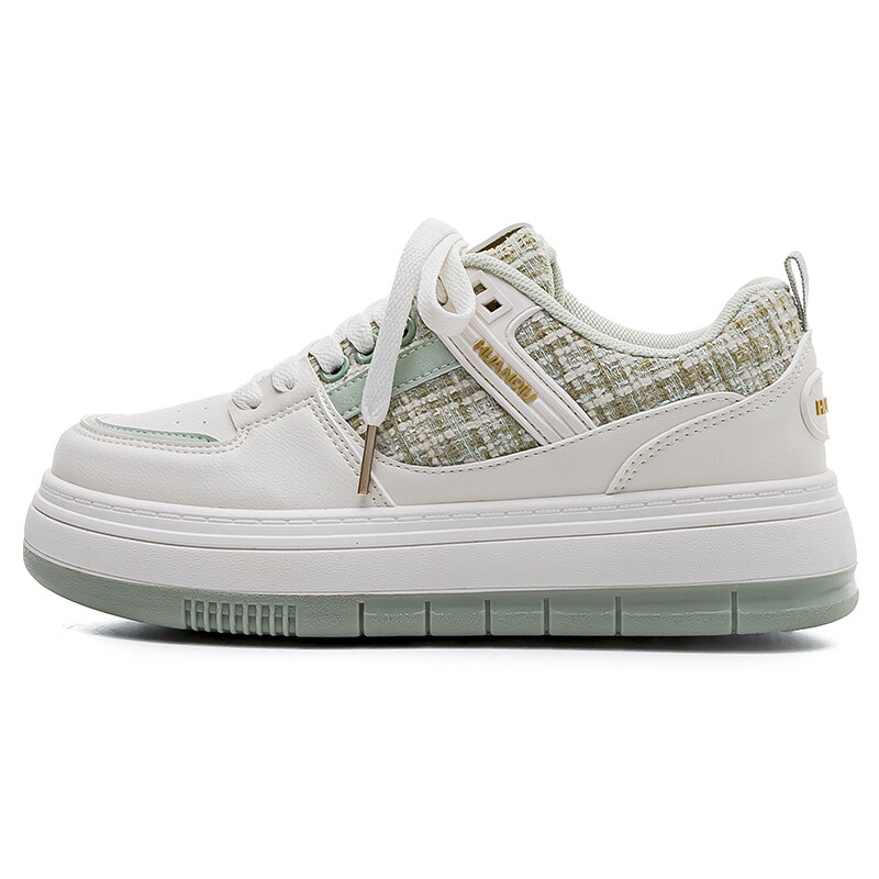 

Кроссовки HUANQIU Skateboarding Shoes Women's Low-top Green, зеленый