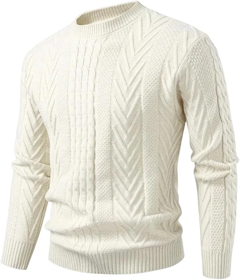 Мужской свитер с круглым вырезом Unisex Pullovers Slim Casual