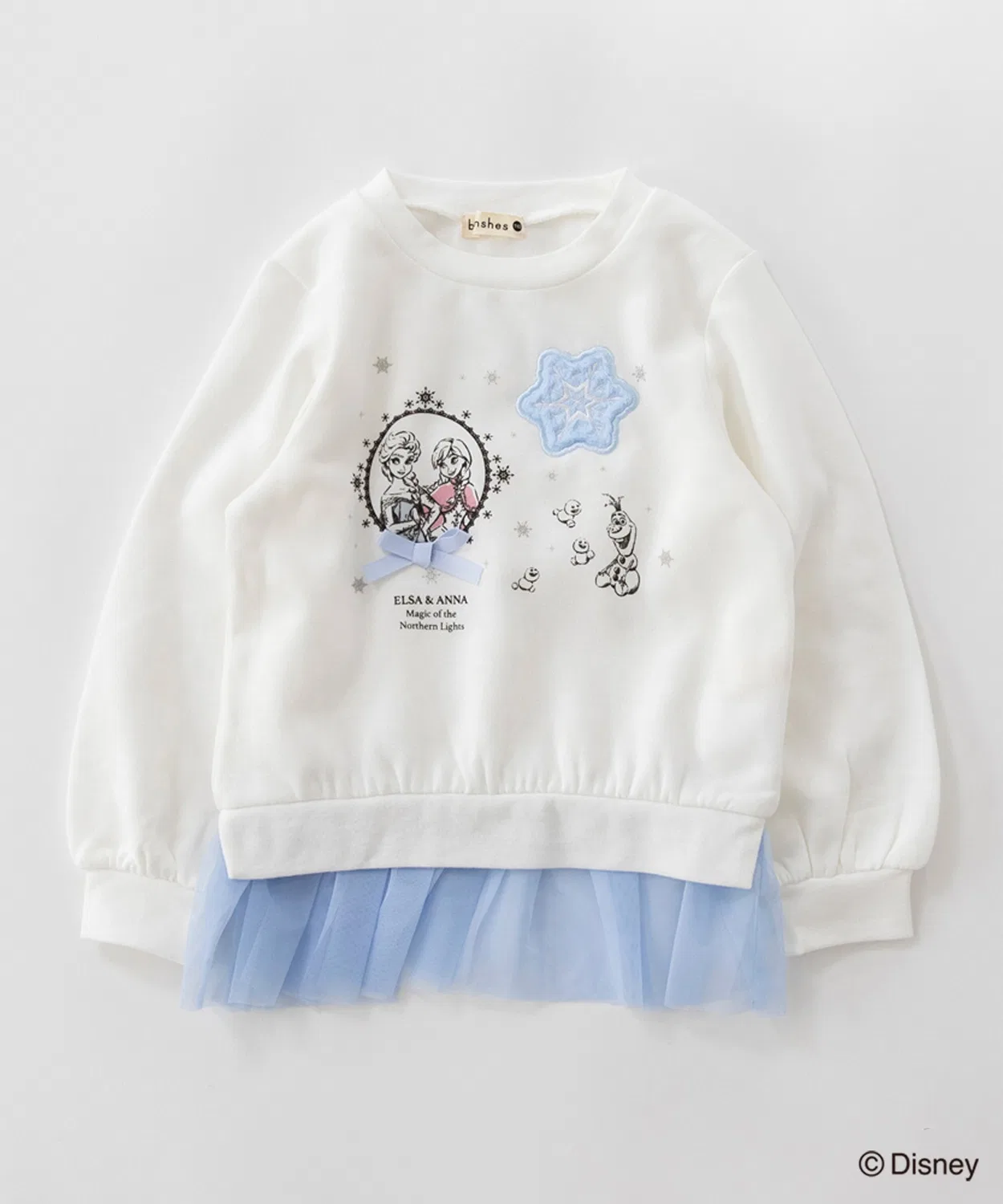 Свитшот с принтом Disney Collection, утеплённый, декорированный, офф-вайт